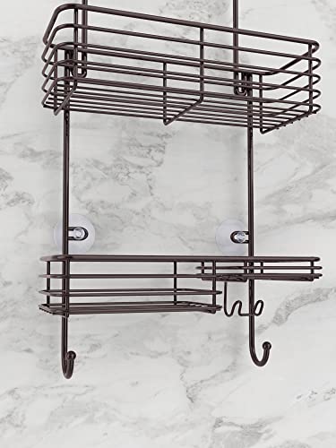 Smartake Hanging Shower Head Caddy, Rustproof Bathroom Shower Shelf Organizer, Sus201 Stainless Steel Over The Shower Storage Rack, For Toilet, Bathroom And Shower Room, Brown #TOP6