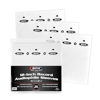 BCW 12-Inch Vinyl Record Sleeves – 50ct | Audiophile Inner Sleeves for LPs | Archival-Quality Anti-Static Protection | Precise Fit for 33 RPM Albums | HDPE Material - Les Beatles, Paul McCartney, John Lennon, RIngo Starr, George Harrison