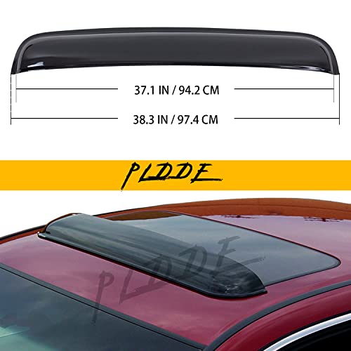 Revised Sunroof Deflector for Rattling Sound - 2014 Subaru Forester 7 PLDDE Universal Sunroof Visor Compatible with 34'-37' Moonroof (38' OAL)