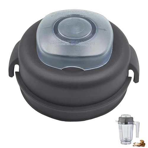 Blender Replacement Lid Compatible with vitamix 32oz Wet&Dry Blender Pitcher,2-Part Lid and Plug Compatible with vitamix 32-Ounce Wet Dry Container,Pitcher Cover Fit for Blender Replacement Parts