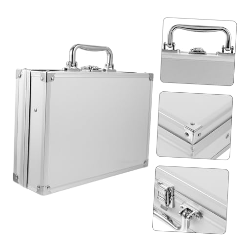 Handheld Aluminum Alloy Tool Box with Lock Clasp Portable Multi-functional Storage Case for Men for Travel Work and Gadget Organization3