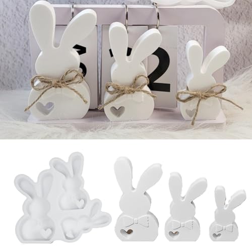 Silikonform Ostern, Silikonformen Gießformen Ostern, Hase Gips Zum Gießen Ostern Silikonformen Ostern Gipsform Osterhasen Silikonform Für DIY Handwerk