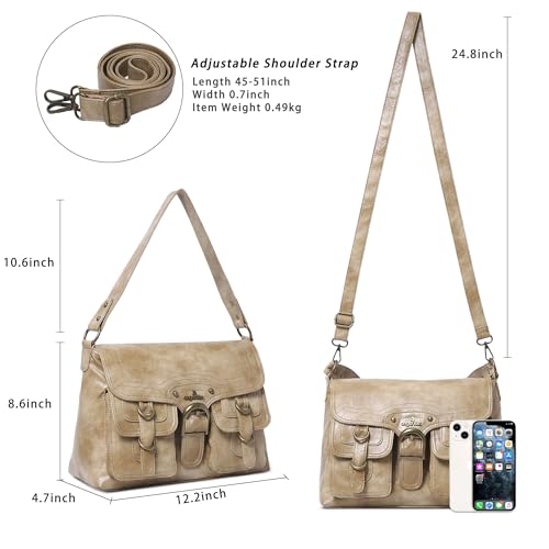 Image of Angel Kiss Purses and Handbags for Women,Vegan Leather Hobo Purses Crossbody Hobo Bag Tote Satchel Handbags