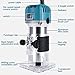 MeiMeiDa 800W Compact Wood Router Tool, Handheld Palm Routers for Woodworking with 6 Variable Speed,Electric Trimmer Wood Router with 15pcs 1/4