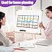 Saypacck 6 Rolls Mix Color Magnetic Tape Roll Thin Strips, 1/2.5 Inch x 33 ft Magnetic Whiteboard Graphic Decorative Tape Marking Line Magnet Board Dividers for Classroom Office Art Accessories