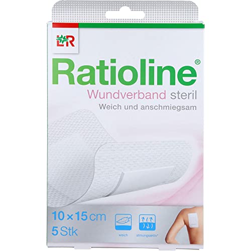 Ratioline Wundverband 15x10 cm steril 5 St. Wundauflagen