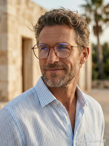 Image of VISOONE Lightweight Progressive Multifocal Anti-Fog Reading Glasses TR90 with Blue Light Blocking Stylish Women Men RANE