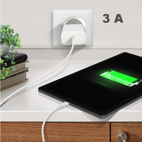 Chargeur rapide Android USB C 25W Aiwa FBC25C avec son câble 1 m