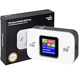 Portable Wifi Hotspot, 4G/5G MiFi Router with SIM Card Slot,300Mbps Speed, 3000mAh Battery, Mobile WiFi Router Dongle Connects Up to 10 Devices,High Compatibility