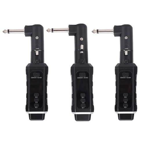 Transmisor y receptor inalámbricos para micrófono, micrófono dinámico y de condensador, batería recargable para mezclador XLR, guitarra eléctrica y bajo (1 transmisor + 1 receptor) miniatura 3