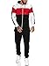 Produktbild Code47 | Herren Trainingsanzug | Jogginganzug | Sportanzug | Jogging Anzug | Hoodie-Sporthose | Jogging-Anzug | Trainings-Anzug | Jogging-Hose | Modell JG-1082 Weiss-Rot-Schwarz XXL