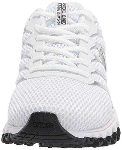 Image of K-Swiss Men's Tubes 200 Training Shoe, White /Black /Silver, 8