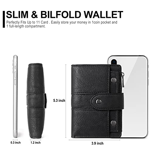 Cluci Small Wallet For Women Leather Bifold Multi Mini Card Holder Organizer Designer Ladies Zipper Coin With Removable Id Window #TOP2