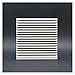Pokrywy wentylacyjne 148.5 * 148.5mm Filtr wydechowy, Otwory wentylacyjne, Migawka wentylacyjna, Filtr powietrza Wentylator Kwadratowy Wentylacja Grille Louver Vent, White Kratka wentylacyjna