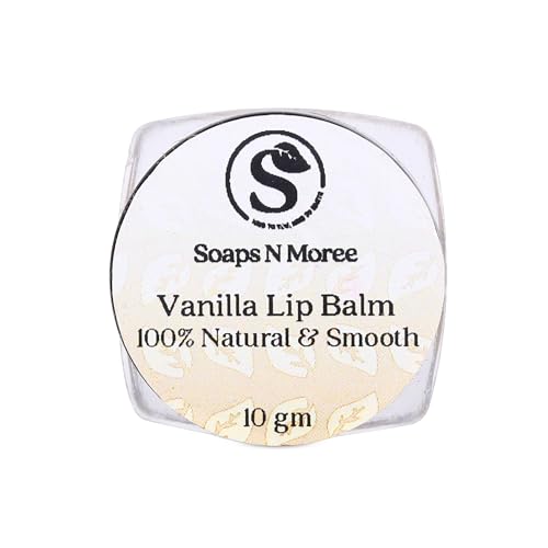 Image of Vanilla Lip Balm for Daily Care | Smooth Moisturizer for Dry, Rough & Chapped Lips | Helps Soften, Improve Texture & Smooth Finish | Lip Care for Moisture Lock, Hydration & Supple Look