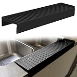 Comparison: Best Sink For Granite Countertop Kitlers Silicone Edge Protectors - Multifunction Sink Accessories, Splash Guard & Draining Mat for Kitchen, Bathroom Sink, Steel, Granite, Quartz Countertops(Black)