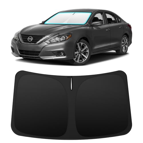 Image of INSAUTO Custom Fit Windshield Sun Shade for Nissan Altima 2013-2018 | Foldable Front Window Sunshade Car Accessories, UV & Heat Reflector, Keeps Interior Cool, Includes Storage Bag