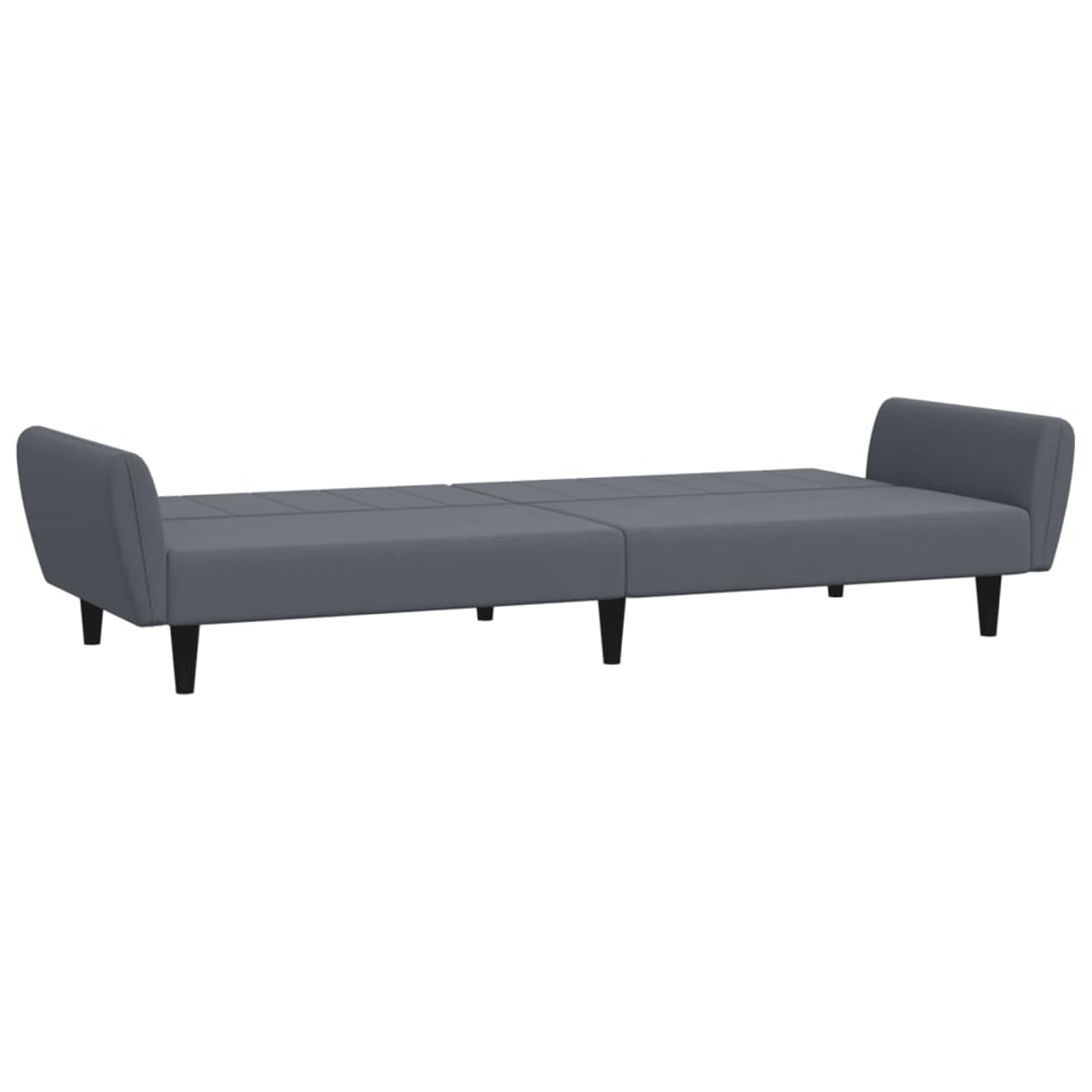 Homgoday Sofá Cama de 2 plazas con Taburete Terciopelo Gris Oscuro, Sillones de Televisión, Sofás de Descanso Relax, Sofas De Salon, Hogar Sofa Muebles，Asientos Tapizados para Salón