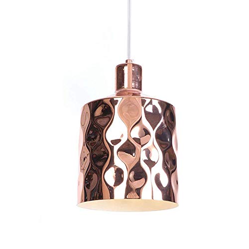 Lumière suspension loft vintage E27 métal rose gold design