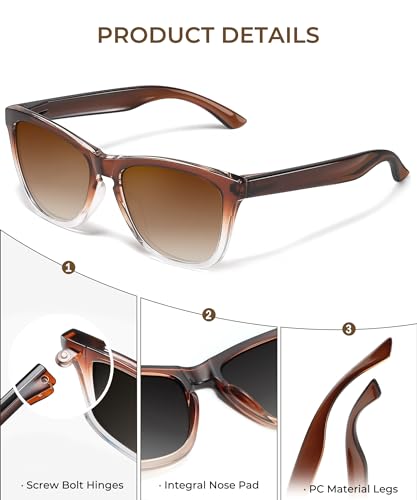 Image of Sunglasses-Men Polarized Mens Sunglasses: Classic Women Sun Glasses UV400 Protection for Fishing Driving Golf 5PACK