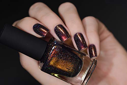 Image of ILNP Rock Bottom - Blue-Brown Holographic Nail Polish