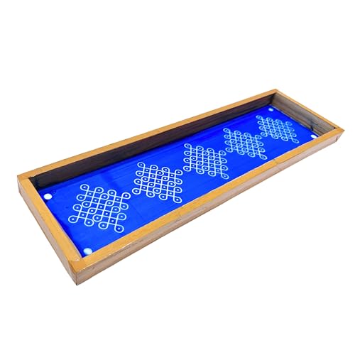 Best Navratri Home Decoration Items (2026) 60 Anciently Kambi Kolam Border Rangoli Stencil Wooden(Design 3), Ra...
