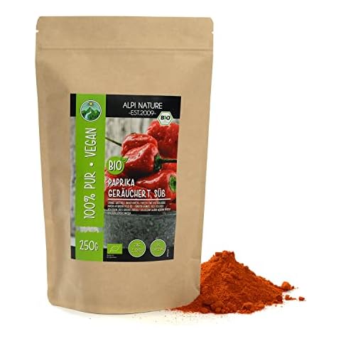 BIO Paprika edelsüß geräuchert , Bio Paprika gemahlen, Bio Paprikapulver aus kontrolliert biologischem Anbau, glutenfrei, laktosefrei, laborgeprüft Cover