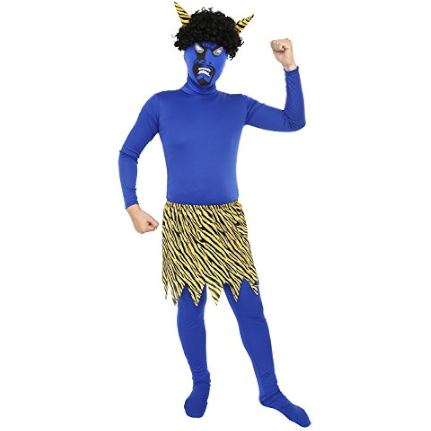 クリアストーン(Clearstone) コスプレ ハロウィン 節分 リアル鬼 メンズ M ブルー 詳細画像2