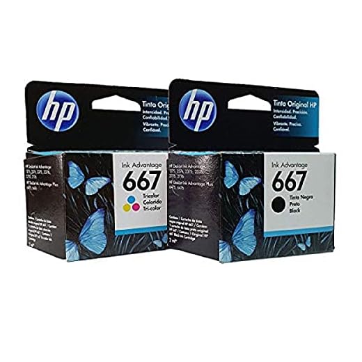 Kit 2 cartucho HP 667 Preto e Colorido