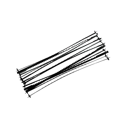 FOXBC 5 Inch Scroll Saw Blade for Metal Cutting 24 TPI, 24 Pack for All Machines That Require 5in. pin end Scroll Saw