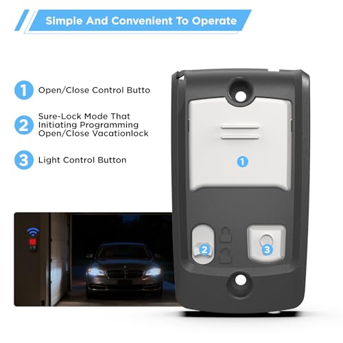 Image of 39165R Garage Door Opener Wall Console Compatible with Genie Series II Openers, Sure Lock + Light Control Wired Keypad, Replaces GBWCSL2-BX, 37351R, 34026A-R1, GPWC-BX (2 Pack)