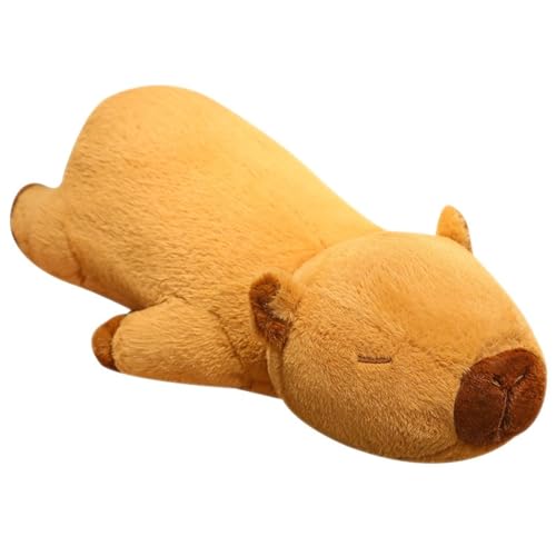TOPLITHE Peluche Capibara, Almohada Peluche Capibara Dormir Suave Lindo Juguete Peluche for Niñas Niños Regalo Cumpleaños(Size:80CM/31IN)