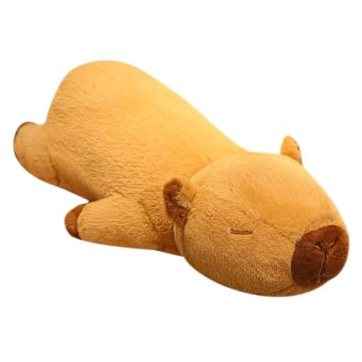TOPLITHE Peluche Capibara, Almohada Peluche Capibara Dormir Suave Lindo Juguete Peluche for Niñas Niños Regalo Cumpleaños(Size:80CM/31IN)