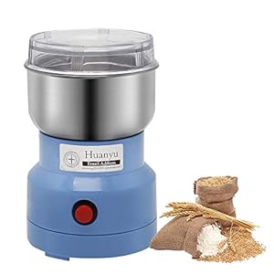 Huanyu 250W Graanmolen Elektrische Kruidenmolen 150g Graanmolen 30-60s Kruidenmolen Multi Chopper voor Koffiebonen Kruiden Peper Kruiden Noten Geneeskunde Pistachenoten Amandelen