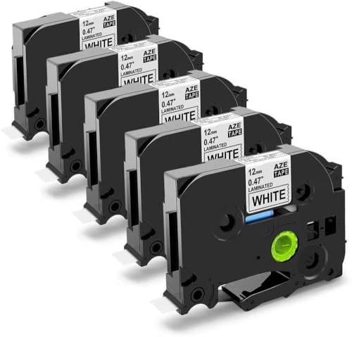 1-100pk 231 12mm TZe[vTZ231 TZ221 TZ211 Black on White Laminated LabelPTx[J[jo[TtBbgƌ݊(5PCS)