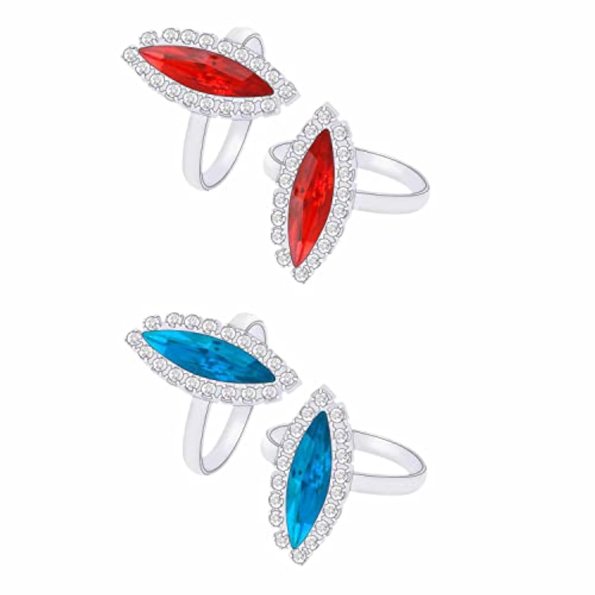 2 Pair Adjustable Silver Plated Bichhiya Toe Rings