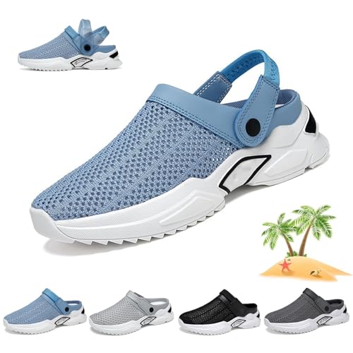 2025 Men Orthopedic Hollow Out Summer Sandals, Comfort Lightweight Non-Slip Breathable Mesh Sandals, Casual Slip-On Walking Orthopedic Shoes Beach Slippers