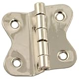 Nickel Offset Hoosier Butterfly Hinge | 2 Pc/Pack | Antique Cabinet Vintage Furniture Reproduction...