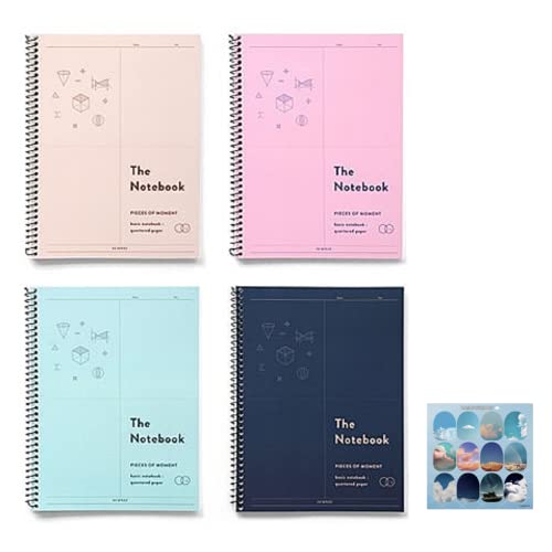 Cahier graphique mignon style coréen pour organiser ses révisions de cours