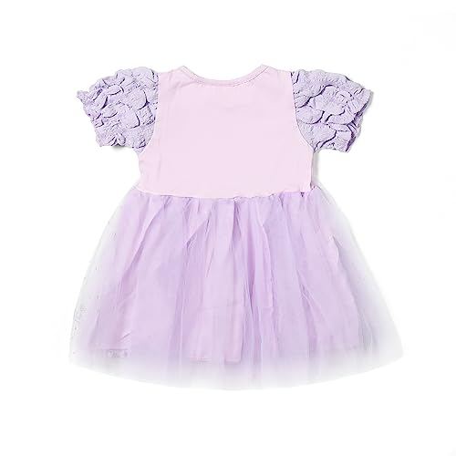 Image of Bold N Elegant Girl's Sequin Glitter Party Princess Sparkle Tutu Mini Dress Frock With Soft Plush Bunny Rabbit Toy For Infant Toddler Baby Girl's