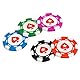 Pokerstars Premium 200-teiliges Mini-Chip-Set | Langlebige Kunststoff-Chips mit lebendigen Farben – Ideal für Roadtrips & Impromptu Pokernächte – Kompaktes schwarzes geprägtes Gehäuse für