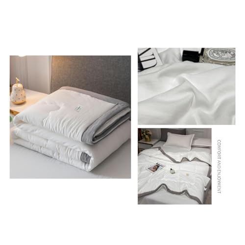 Couette d'été légère pour lit double couvre-lit d'été doux lavable Queen size - 4