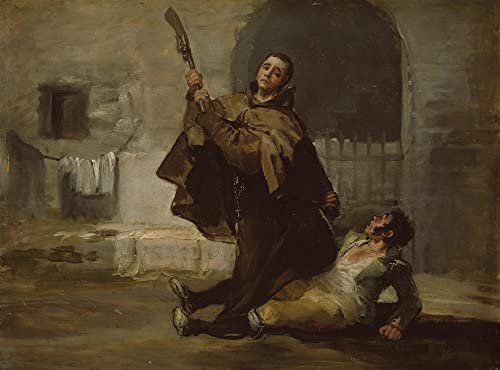 Tableau Francisco De Goya impression sur toile salon 60x90cm