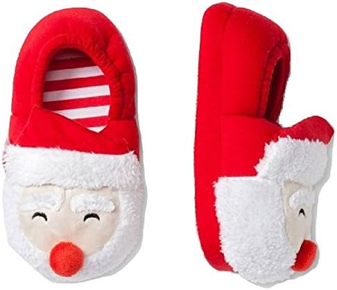 Santa Christmas Kids Light-Up Slippers