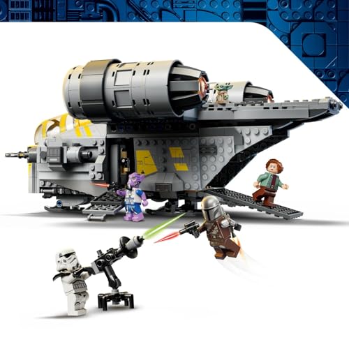 Image of LEGO Star Wars: The Mandalorian and Grogu The Razor Crest - Vehicle Toy Building Set - 75447