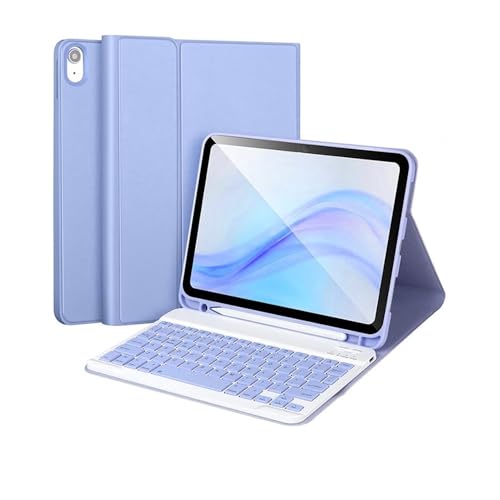 Teclado y funda para iPad Pro 11 ideal para estudiantes y teletrabajo portátil morado