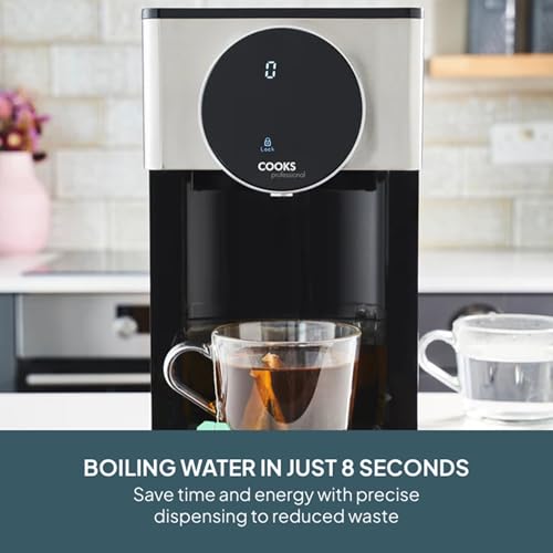 Cooks Professional Digital Hot Water Dispenser 2600W - 4L Capacity | Energy-Efficient Quick Boil | Adjustable Dispense & Temperature Control - Image 2