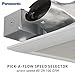 Panasonic WhisperValue Ceiling/Wall Mount Dual Speed Bathroom Exhaust Fan, 30 to 100 CFM, FV-0810VSS1