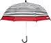 Playshoes Kinder Regenschirm Maritim, One Size Schirm mit kindgerechtem Mechanismus, Diameter 70 cm, gestreift