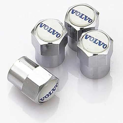 WLLLLa 4Pcs Auto Tyres Valve Caps,For Volvo,Tyres Anti Corrosion Dust Proof Premium Protection Accessories